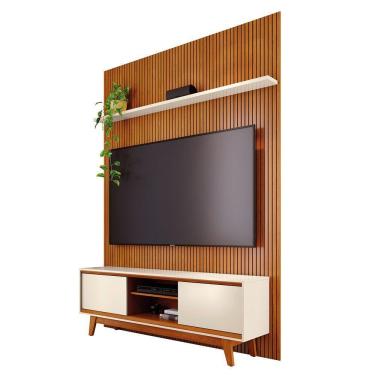 Imagem de Combo Painel De Tv 60 Polegadas + Rack Milo - 7 Decor Cinamomo E Off White