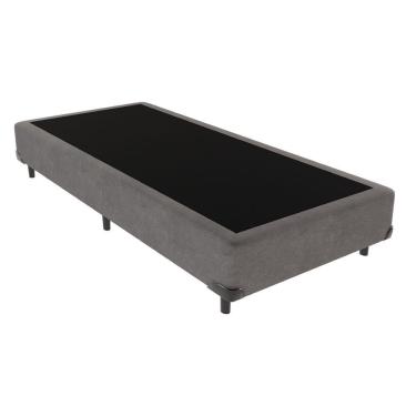 Imagem de Base Box Cinza Solteiro Madeira 88cm Kazamix