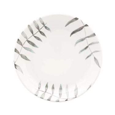 Imagem de Prato Fundo Em Cerâmica Flat Samambaia 20,5cm Oxford