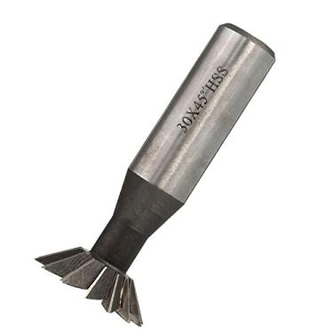 Imagem de barenx Fresadora fresadora de cauda de andorinha 45 graus 10-35 mm aço alto - 30 mm, prata