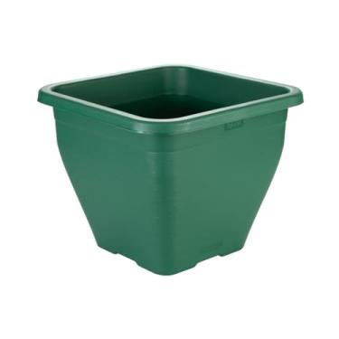 Imagem de Vaso De Plantas Quadrado 3 Litros Plástico Floreiras Flores Plantas e Hortas Decoração (Verde)