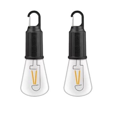 Imagem de Lampada para Camping, Lâmpada Recarregável para Barraca de Acampamento e Pesca Luz Portátil Usb de Pendurar(02 UN)