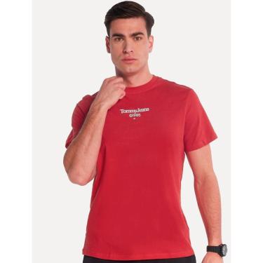 Imagem de Camiseta Tommy Jeans Masculina Regular TJ 85 Entry Vermelha-Masculino