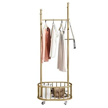 Imagem de Cabideiro redondo para roupas, para casa, quarto, casa, casa, quarto, cabide de armazenamento removível, metal, ferro artístico, cabideiro, quarto, suporte de chão