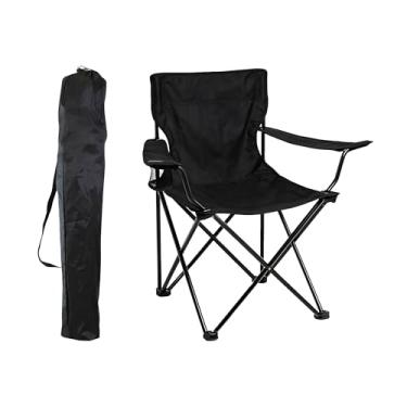 Imagem de JustGoFit Cadeira de Camping Dobrável com Porta-Copos – Leve, Compacta e Portátil para Praia, Pesca e Viagens