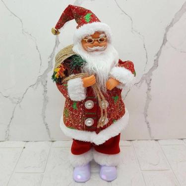 Imagem de Boneco Papai Noel Musical Com Movimentos Natal Enfeite 40cm