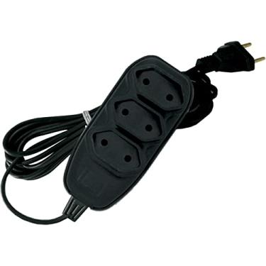 Imagem de Extensao Compacta Cordão Paralelo Branco 10A 250V~ - 5 Mt