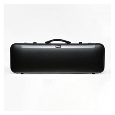 Imagem de Estojo De Violino Preto 4/4 Retângulo De Fibra De Carbono Acessórios De Violino Estilo Fashion Tamanho Completo Estojo de Violino