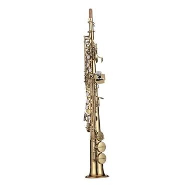 Imagem de Instrumento de saxofone B-flat Soprano Straight Saxofone Instrumento Iniciante Teste de Desempenho Profissional