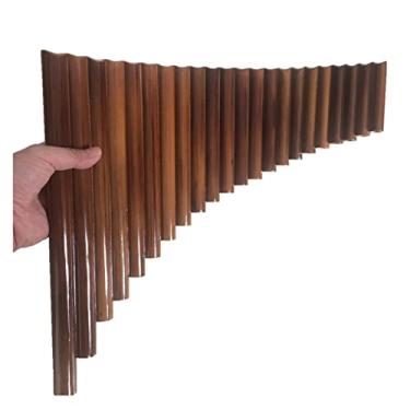 Imagem de Flauta de bambu feita à mão, 22 tubos, flauta profissional de sopro de madeira, instrumento musical chave G