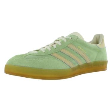 Imagem de adidas Originals Gazelle Tênis feminino para uso interno, Rosa claro azul lúcido, 40