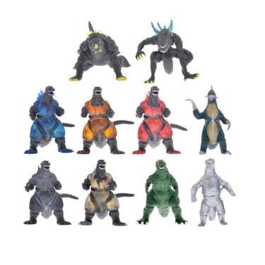 Imagem de Figura de anime, brinquedo colecionável, modelo, estátua, 10 unidades, Godzillas