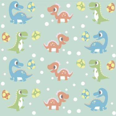 Imagem de Papel De Parede Infantil Dinossauros Baby
