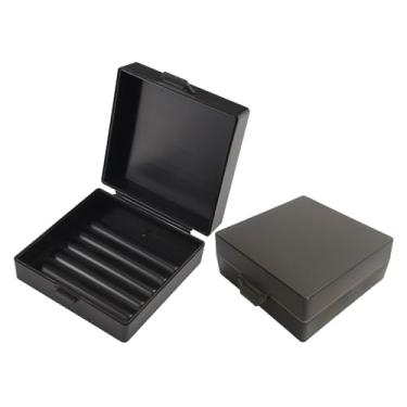 Imagem de Elimeta Porta-Sabonete, Pacote com 2 Unidades, Estojo para Saboneteira Dr. Squatch, Recipiente para Sabonete de Viagem À Prova D'Água com Tampa, Caixa Quadrada para Saboneteira de (, Preto/Cinza)