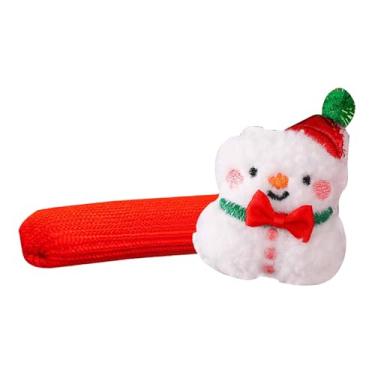 Imagem de Ｂｅｓｇａ Protetor de maçaneta natalino, luva para maçaneta, capa protetora de inverno para maçaneta de porta, protetor de parede para armário, dormitório, casa, Boneco de Neve 12x7cm