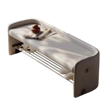 Imagem de FAMEOYA Banco de armazenamento de sapatos, banco de troca de sapatos na porta de entrada de casa, armário de sapatos pode sentar banco de armazenamento banco de armazenamento longo sapateira banco de