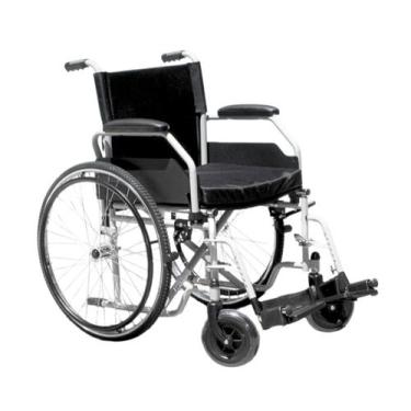 Imagem de Cadeira De Rodas Pro9000 Em Aço Assento 40cm - Procirurgica Cinza