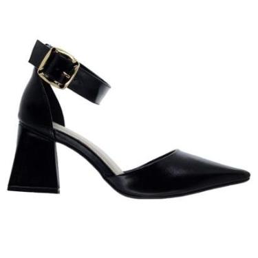 Imagem de Sandália Salto Médio Bebecê T7024-309 Preto-Feminino