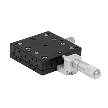 Imagem de Plataforma de corte de eixo x, estágios lineares manuais, 60x60mm, mesa deslizante, trilho transversal, liga de alumínio(LX60-C)