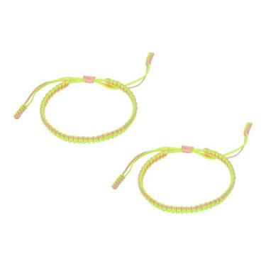 Imagem de PATIKIL Pulseiras trançadas feitas à mão, pulseiras de corda trançada ajustáveis, pulseiras tibetanas de proteção da sorte, One Size, Nylon, Sem Pedra Preciosa