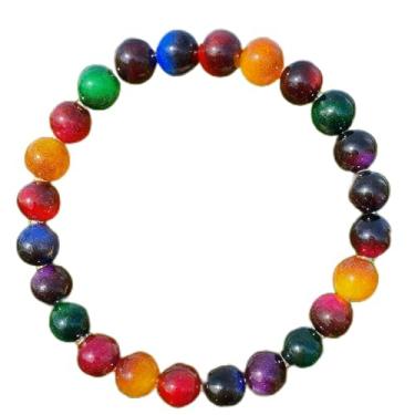 Imagem de Pulseiras elásticas com contas para mulheres e homens, pulseira nacional de pedras preciosas da África do Sul, feita à mão, joias de contas de cristal natural, One Size, Pedra, Sem Pedra Preciosa