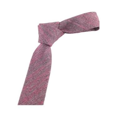 Imagem de Gravata Masculina Slim De 6cm 100% Algodão Feita À Mão Alta Qualidade 