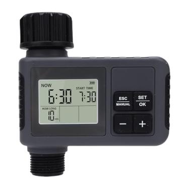 Imagem de GLOGLOW Temporizador de Irrigação Automático, Temporizador de água Programável para Quintal de Jardim, Conexão de Mangueira de 3/4 de Polegada, Display LCD, Suprimentos de Jardinagem Resistentes às