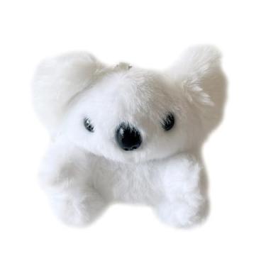 Imagem de Yatchen Capa peluda para AirPods Pro, desenho animado 3D fofo de pelúcia Koala Doll Design fofo fofo capa capa de carregamento com chaveiro capa protetora antiqueda (AirPods Pro, rosa coala)