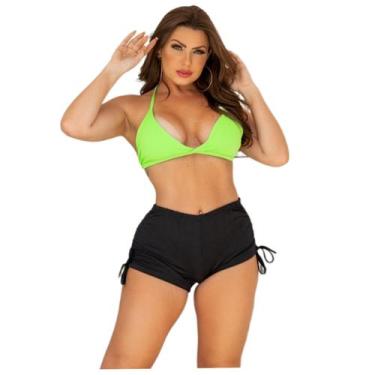 Imagem de Short academia fitness saída de praia shortinho - RAYS MODAS, Preto, P