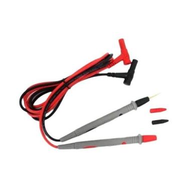 Imagem de 1 par universal sonda teste leva pino digital agulha ponta multi medid