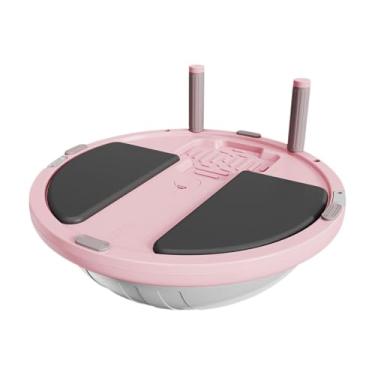 Imagem de Zxpjkyu Bola de Equilíbrio, Meia Bola de Ginástica com Faixas de Resistência – Aparelho de Treino de Equilíbrio para O Corpo Todo, Rosa