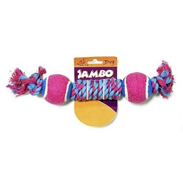 Imagem de Brinquedo Para Cachorro Corda Twisted Com 2 Bolas Tênis