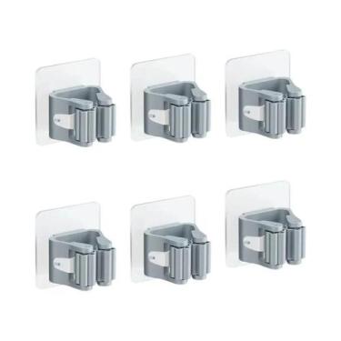 Imagem de Suporte De Vassoura Autoadesivo Para Parede, Organizador De Armazename