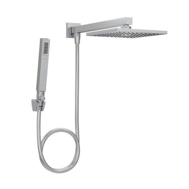 Imagem de Chuveiro Deca Quadrado 1934.c.des De Parede Com Desviador Cromado