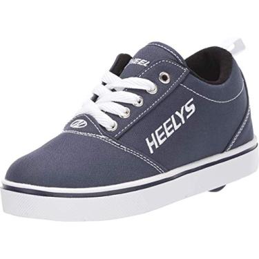 Imagem de HEELYS Tênis masculino Pro 20 (criança pequena/adulto), Azul-marinho/branco, 9 Women/8 Men