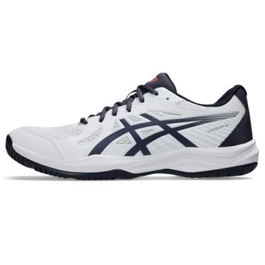 Imagem de ASICS Tênis de vôlei masculino Upcourt 6, Branco/índigo neblina, 44