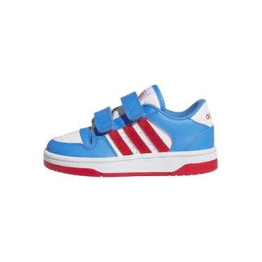 Imagem de adidas Tênis infantil Break Start Hook & Loop, Azul lucido/rubi puro/branco, 10.5 Little Kid