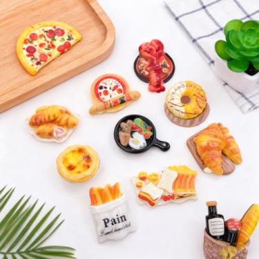 Imagem de Conjunto de 12 peças de ímãs de geladeira de resina fofos - Ímãs coloridos de geladeira de cozinha para casa e escritório, adesivos de quadro branco para fotos, notas, memorandos, listas de compras