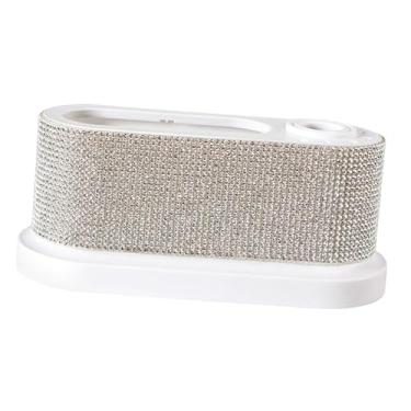 Imagem de oshhni Organizador de Ferramentas para Unhas Artísticas com 8 Furos, Suporte Portátil para Brocas de Unhas Elétricas, Acessórios para Manicure e Pedivela, Branco