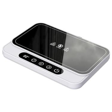 Imagem de Fenteer Aquecedor de canecas de reposição de 50 W com desligamento automático após 8 horas, acessórios resistentes para chá, água, leite e chocolate quente, Branco