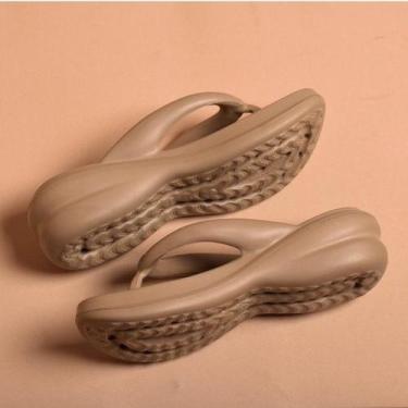 Imagem de Chinelo Feminino Anabela EM EVA Ortopédico Anatomica Super Leve e Conf