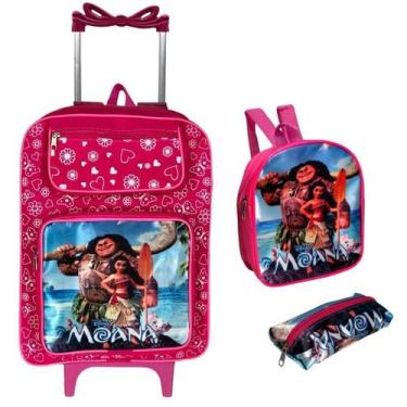 Imagem de Mochila Escolar Infantil Kit Com Lancheira Estojo Menino e Menina de C