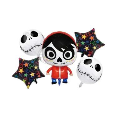 Imagem de Conjunto De Decoração De Balões De Halloween 5 Peças: Chapéus De Bruxa