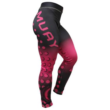 Imagem de Calça de Compressão Termica Legging Feminina - 2464 - Muay Thai -Rosa - P