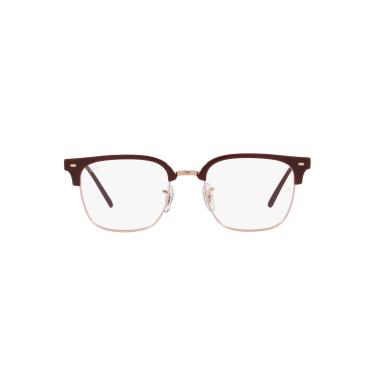Imagem de Armação para Óculos Ray-Ban New Clubmaster 0RX7216 8209 Tam 51 / Vinho/Rose Gold
