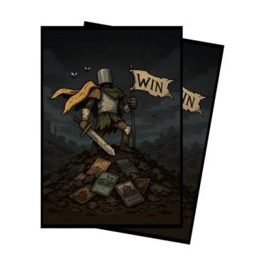 Imagem de Paramint Capas para cartas MTG da caixa até a vitória (lisas) - 104 capas TCG tamanho padrão - compatível com Magic The Gathering, Lorcana - manga dupla - design de arte original, proteção premium