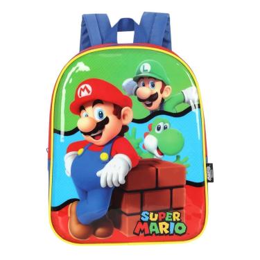 Imagem de Mochila Super Mário Costas Infantil Meninos-Masculino