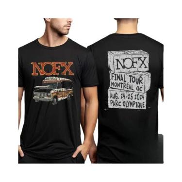 Imagem de Camiseta De Algodão Gráfica Unissex Da Banda De Rock NOFX Para Homens 
