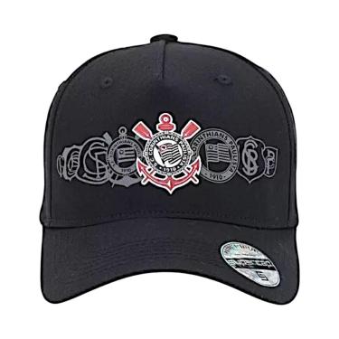 Imagem de Boné Corinthians Varios Simbolos Preto-Unissex