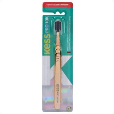Imagem de Escova Dental Kess Belliz Pro 10k Metallic Gold Extra Macia Cód. 2536 
